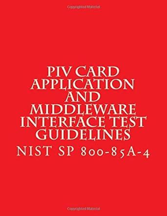 nist sp 800 73 piv smart card|nist sp 800 73 4.